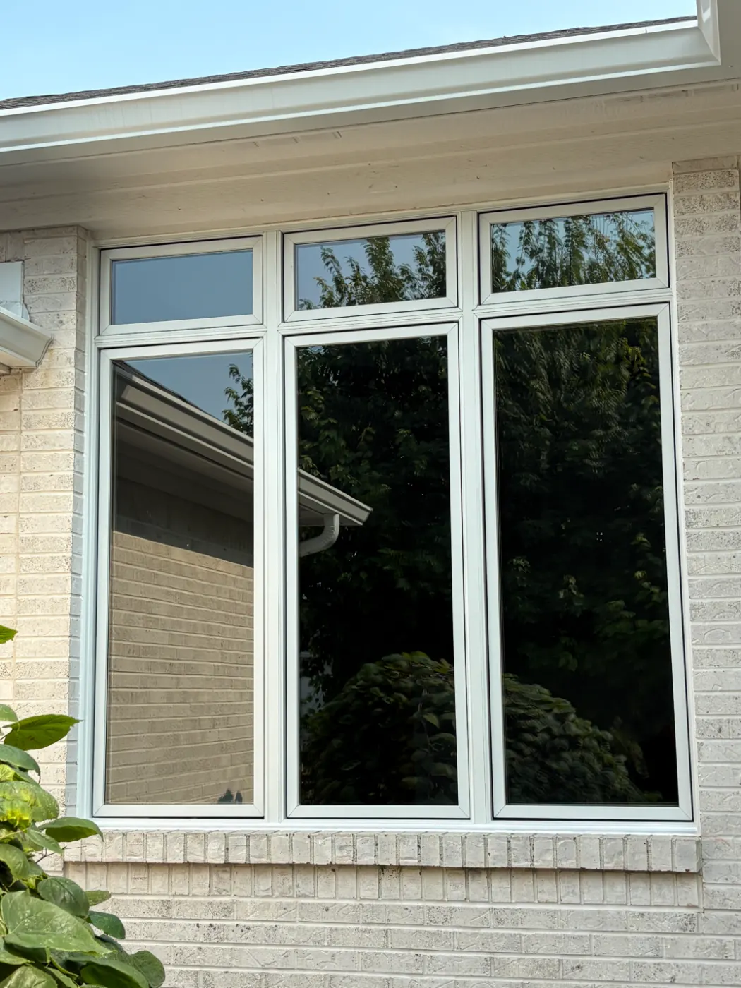 Storm-damaged window documented in Sweet Briar